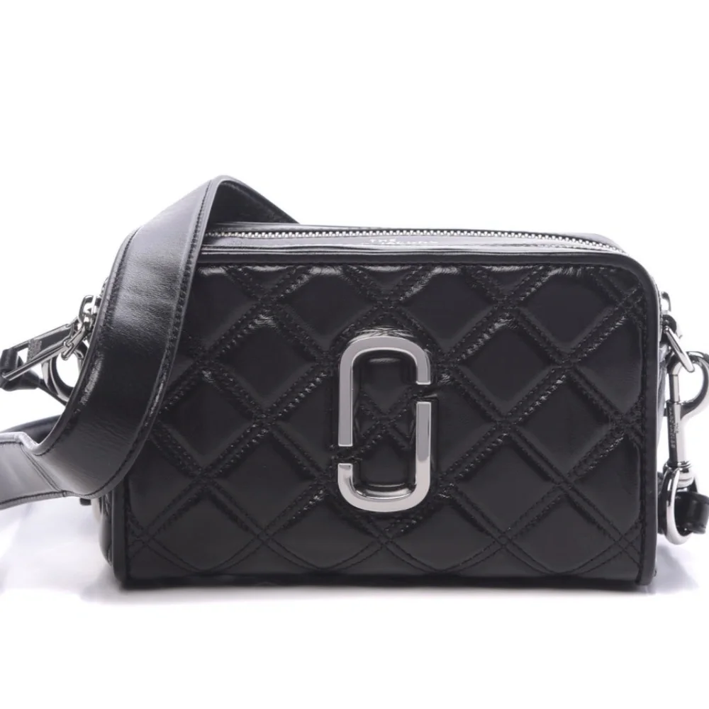 Marc Jacobs Quilted Softshot 21 Black Lambskin NWT - Picture 1 of 16